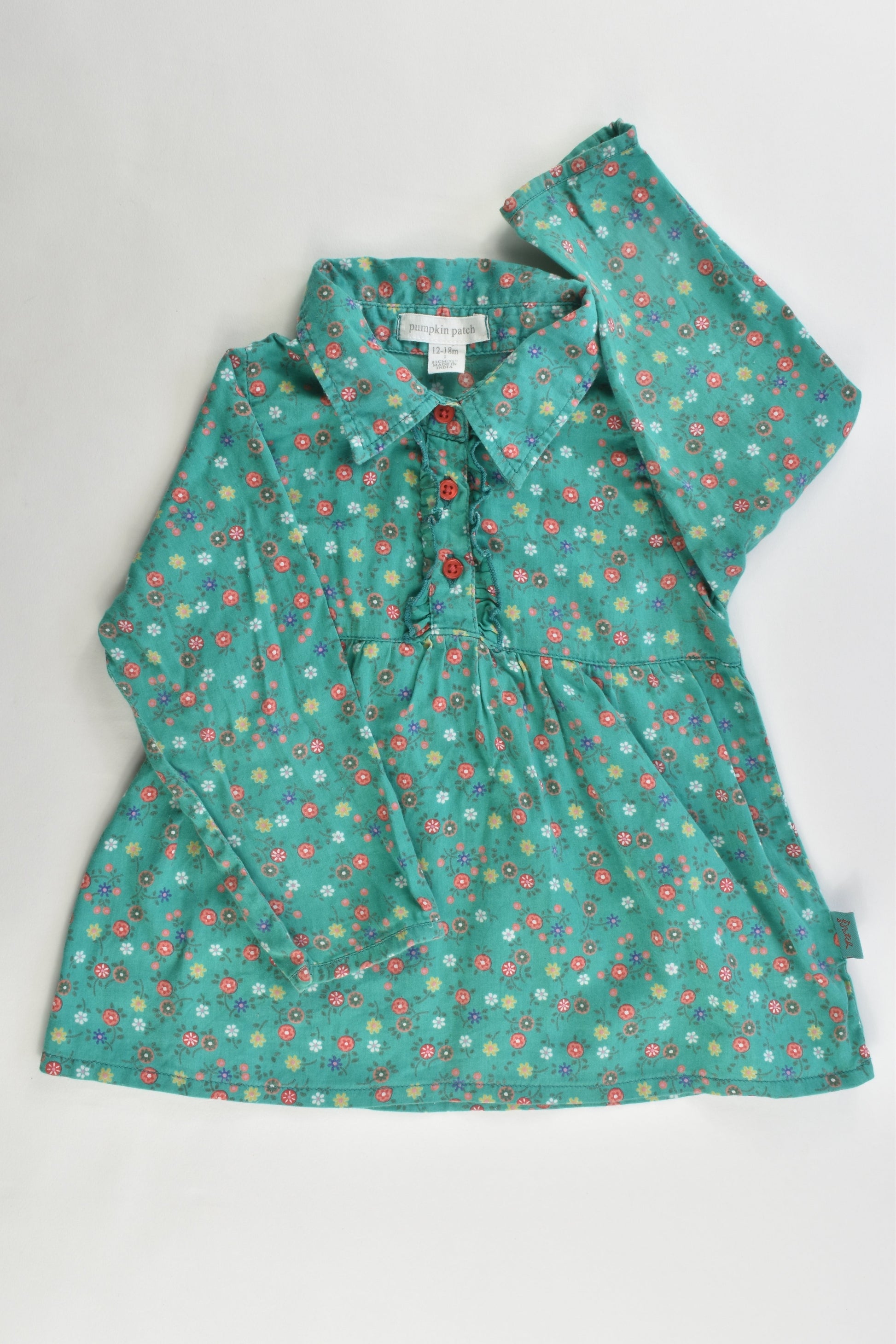 Pumpkin Patch Size 12-18 months (1) Floral Blouse