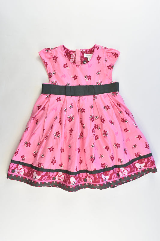 Pumpkin Patch Size 12-18 months Lined Floral Dress