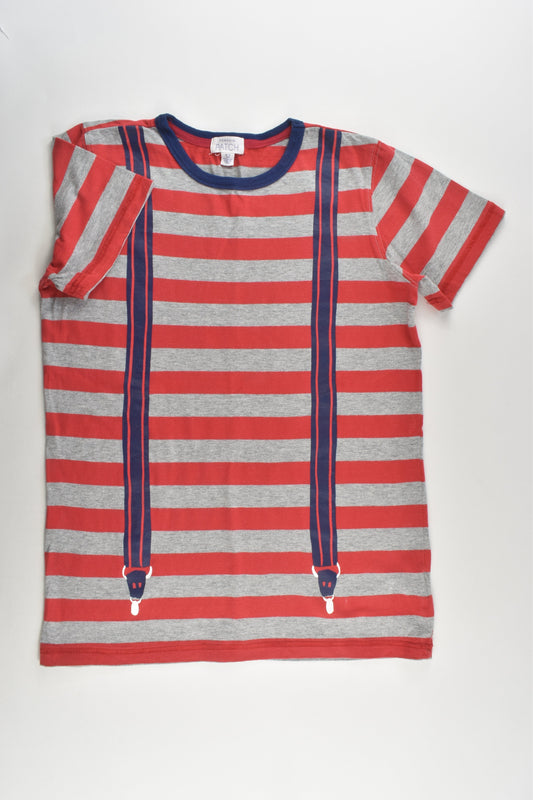 Pumpkin Patch Size 12 Striped Suspender T-shirt