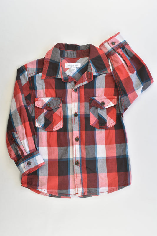 Pumpkin Patch Size 2 Checked Casual Collared Shirt