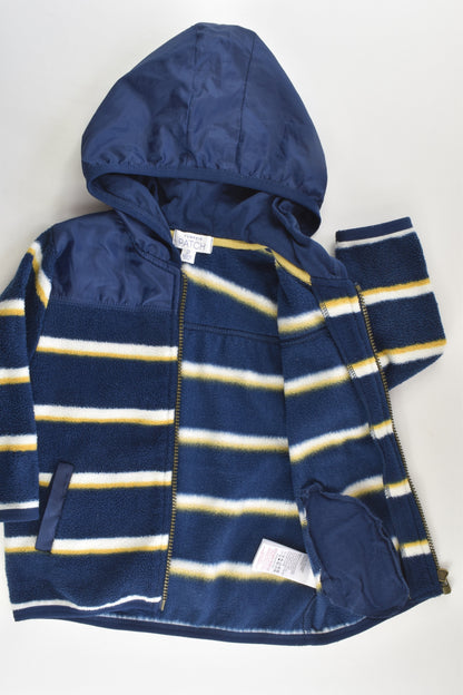 Pumpkin Patch Size 2 Hooded Zip Fleece Jumper
