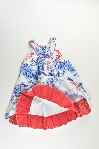 Pumpkin Patch Size 2 Lined Roses and Shells Dress