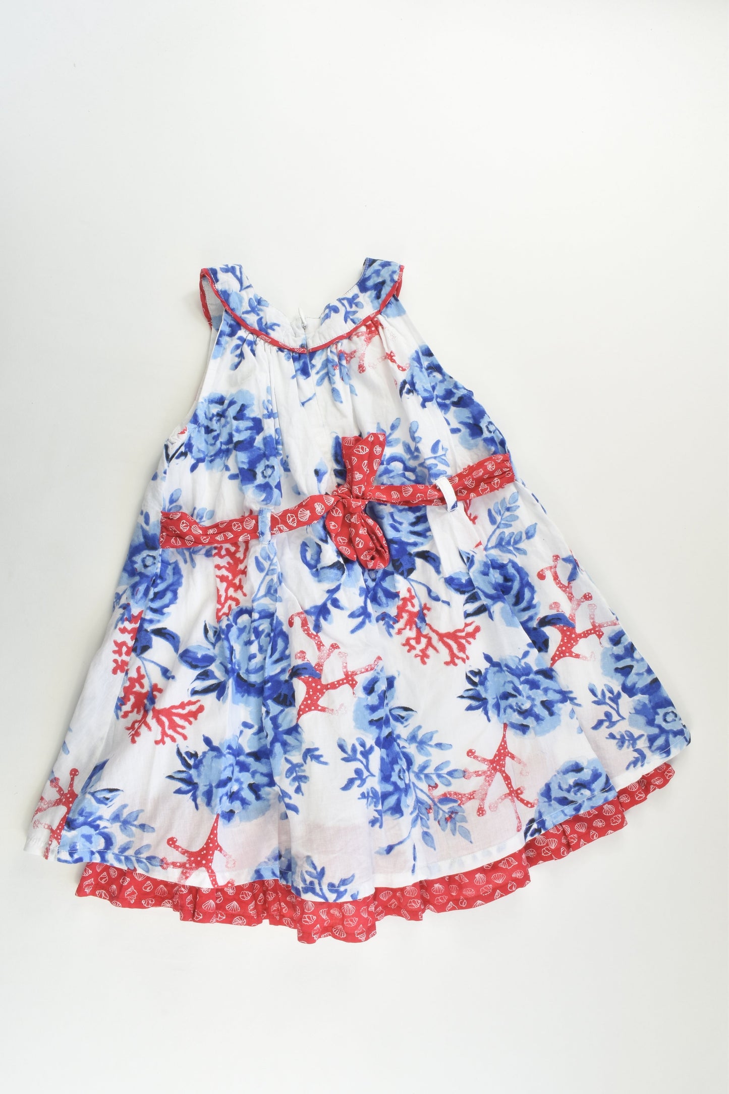 Pumpkin Patch Size 2 Lined Roses and Shells Dress
