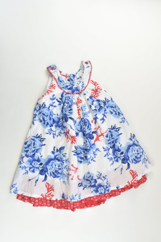 Pumpkin Patch Size 2 Lined Roses and Shells Dress