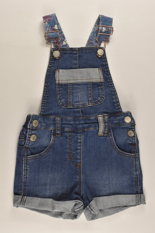 Pumpkin Patch Size 2 Stretchy Denim Short Overalls