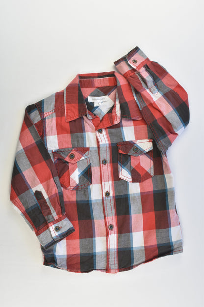 Pumpkin Patch Size 3 Checked Collared Shirt