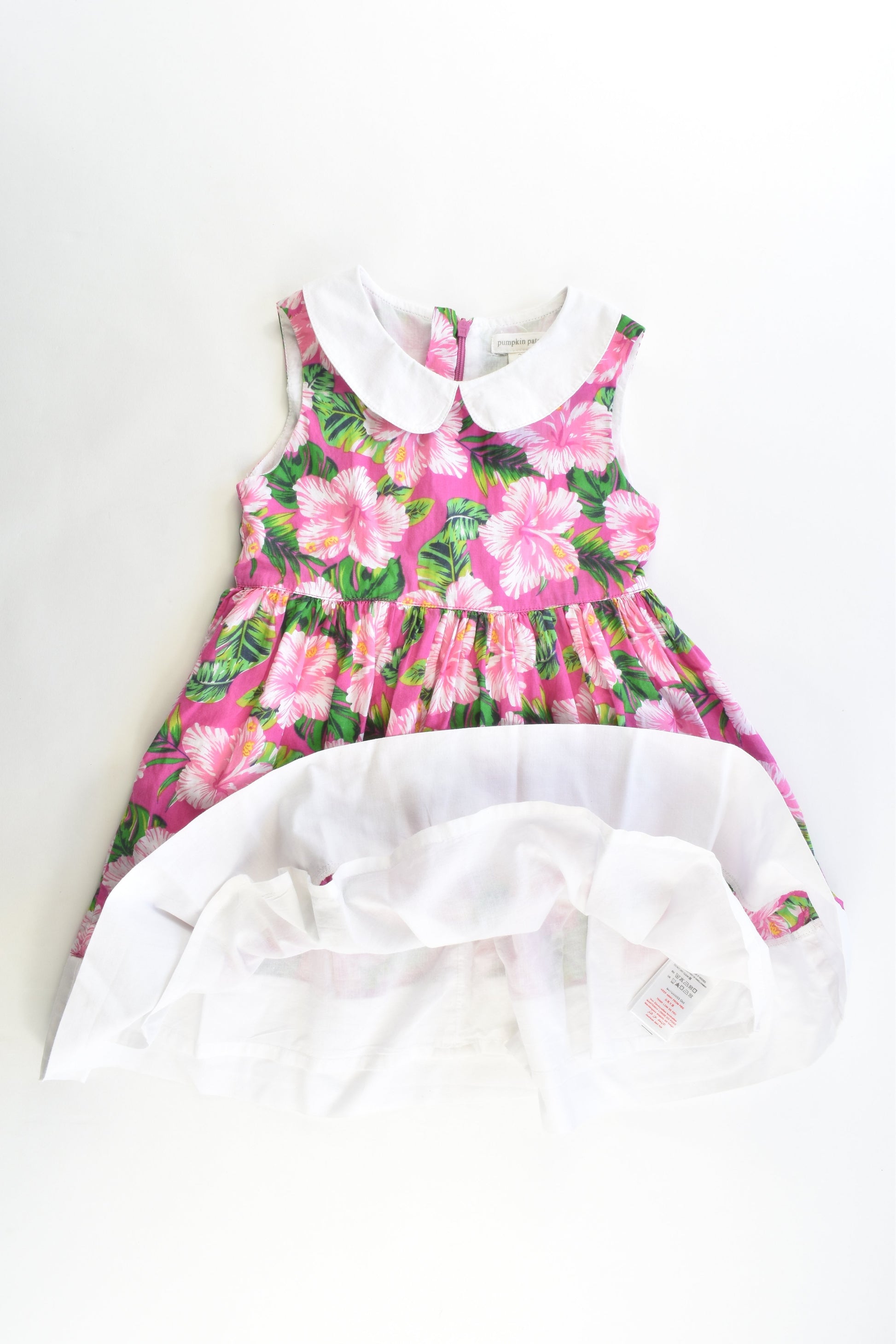 Pumpkin Patch Size 3 Lined Collared Floral Dress