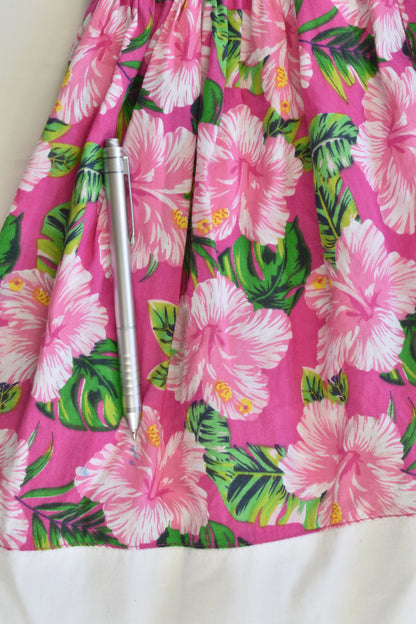 Pumpkin Patch Size 3 Lined Collared Floral Dress