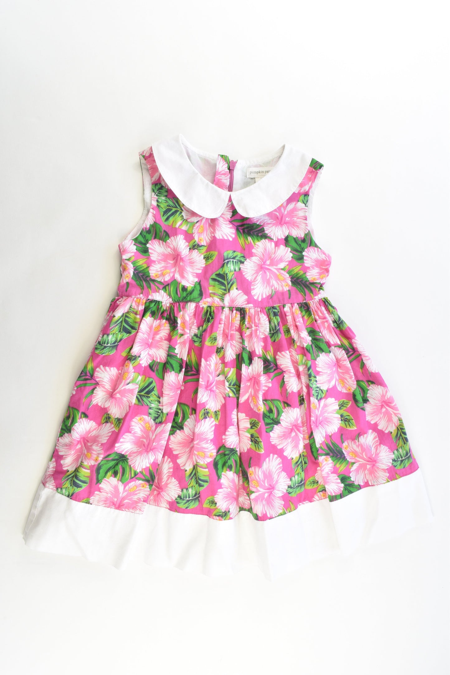 Pumpkin Patch Size 3 Lined Collared Floral Dress