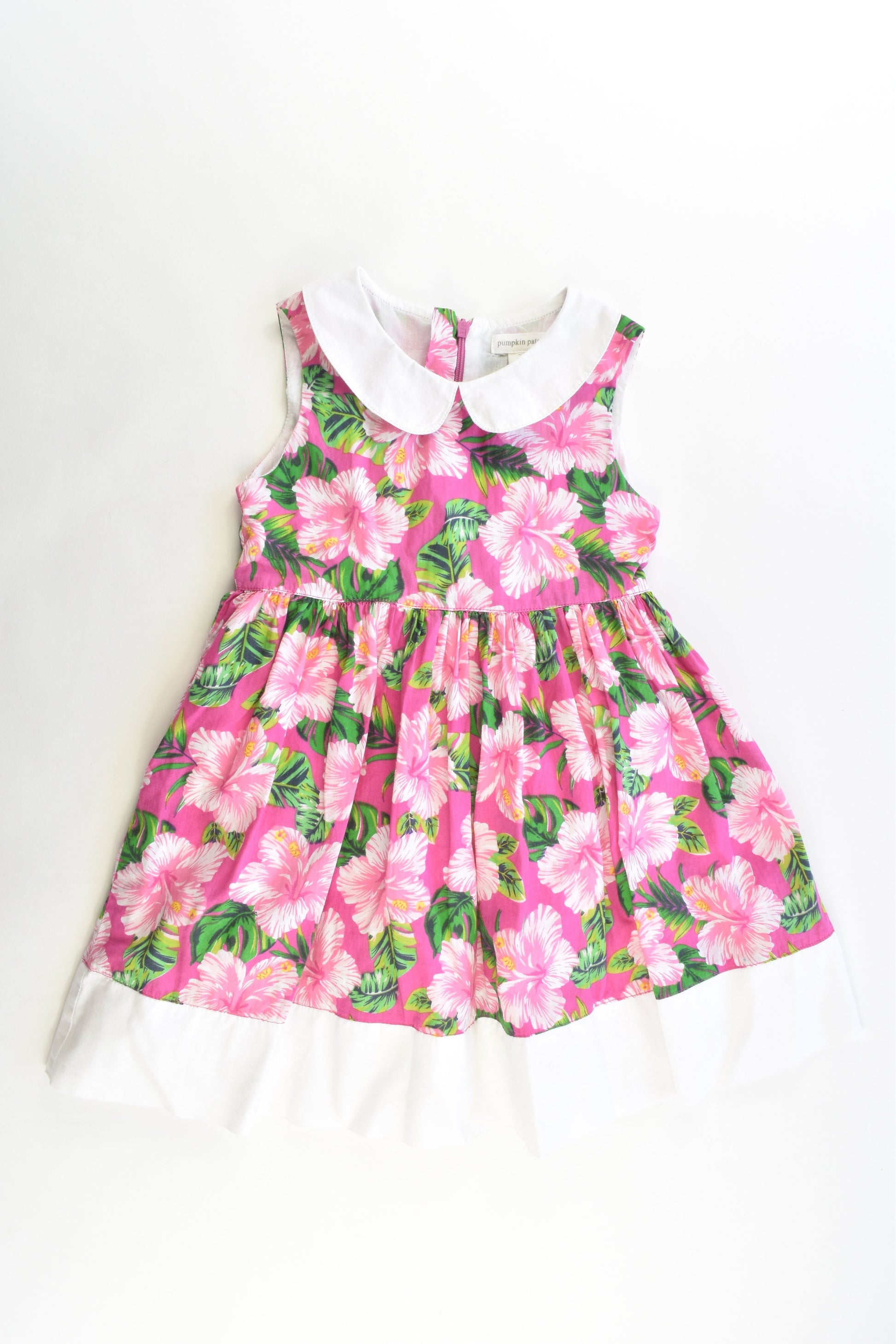 Pumpkin Patch Size 3 Lined Collared Floral Dress