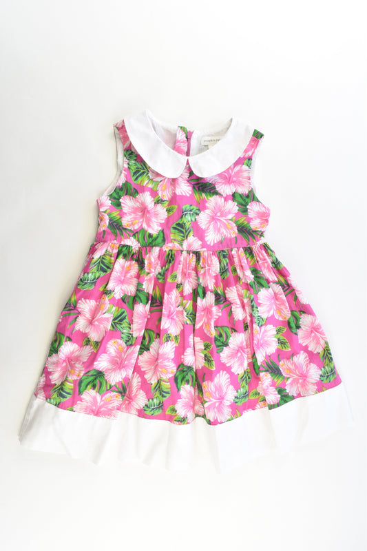 Pumpkin Patch Size 3 Lined Collared Floral Dress
