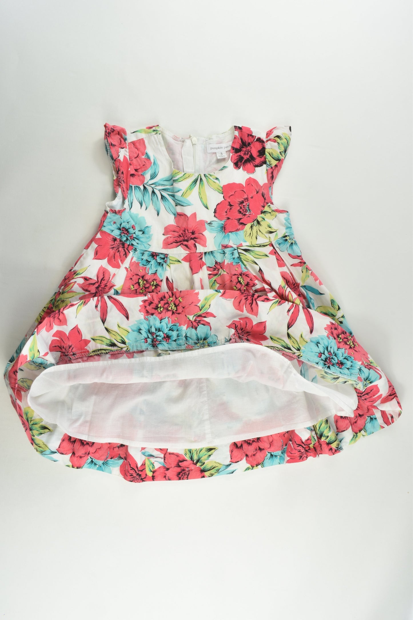 Pumpkin Patch Size 3 Lined Floral Dress