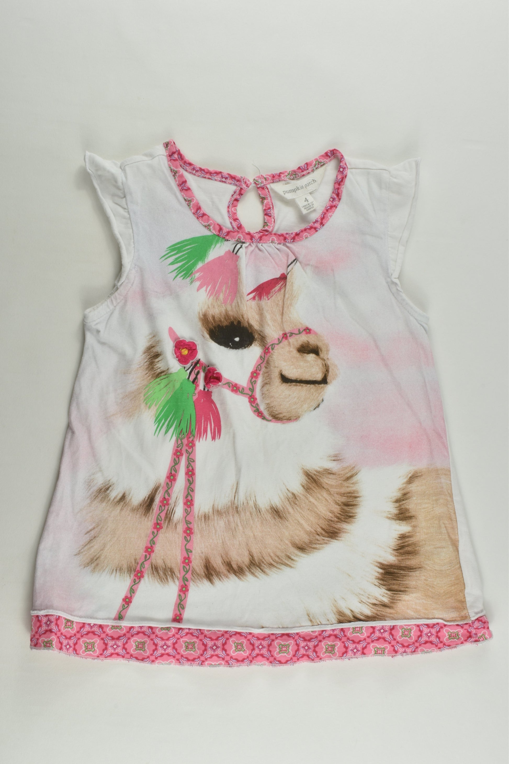 Pumpkin Patch Size 4 Llama T-shirt/Tunic