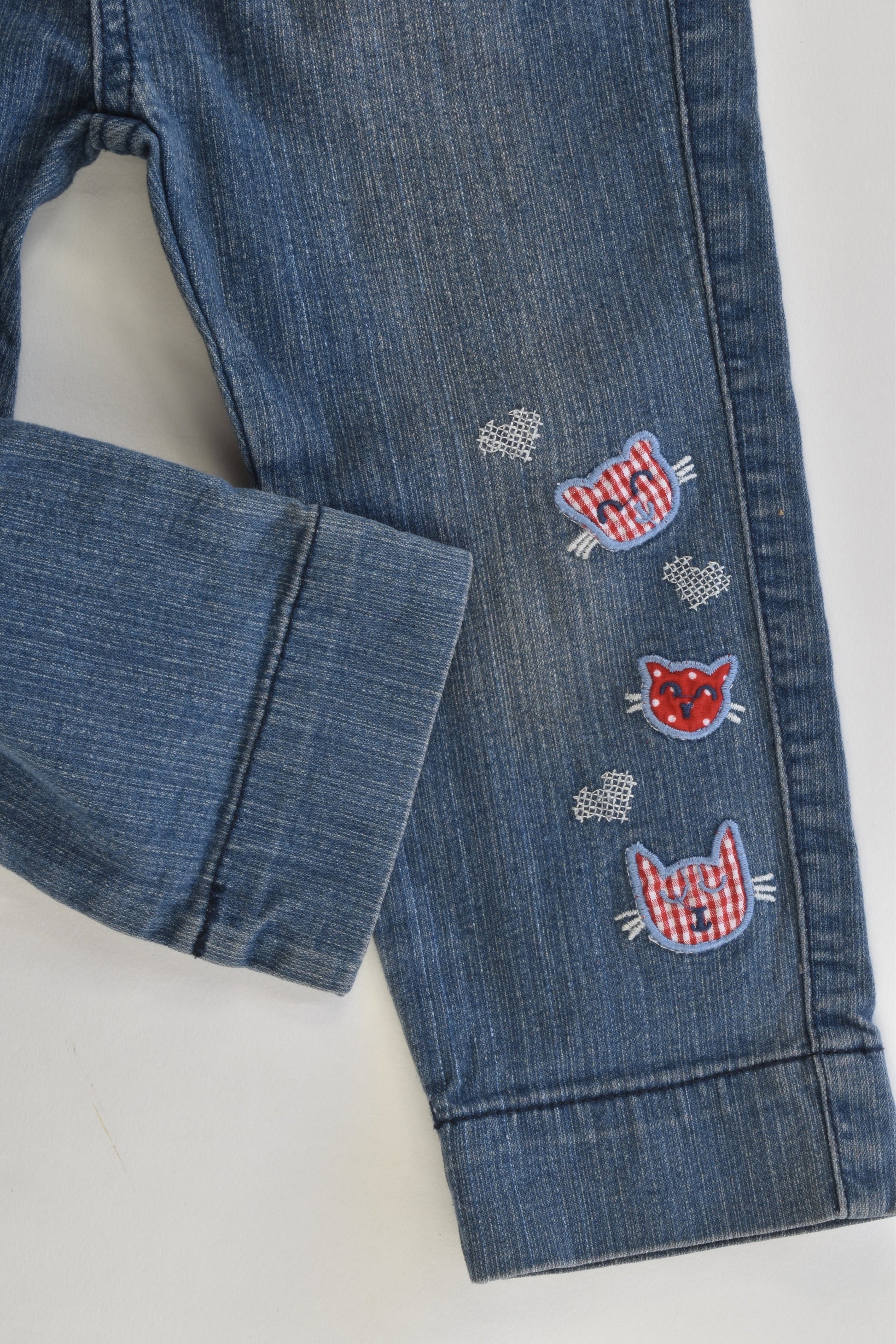 Pumpkin Patch Size 4 Stretchy Kitty Denim Capri Pants