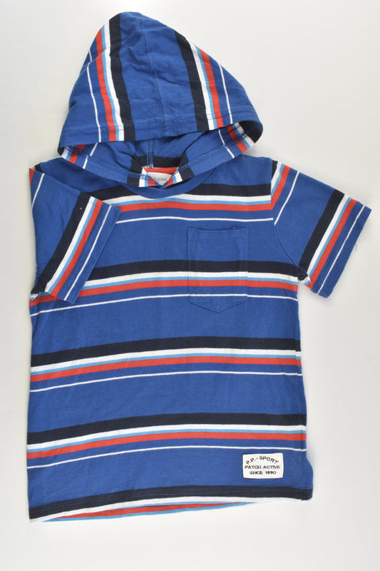 Pumpkin Patch Size 4 Striped Hooded T-shirt