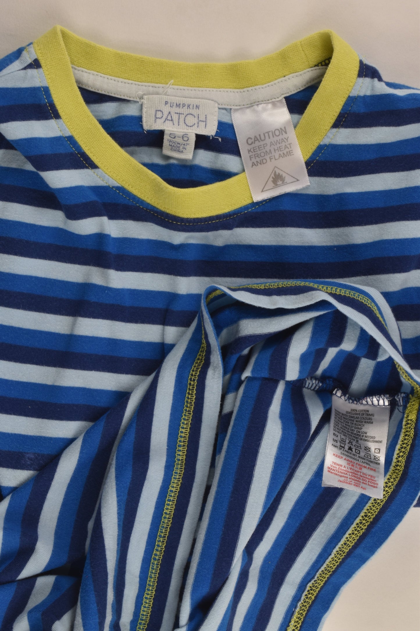 Pumpkin Patch Size 5-6 Striped Short Pyjamas