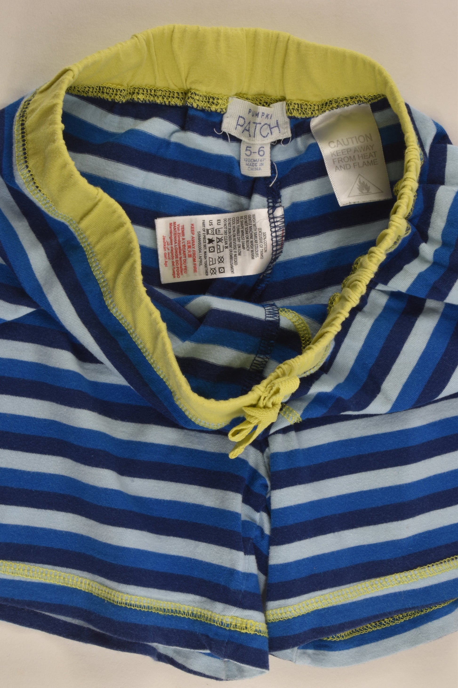 Pumpkin Patch Size 5-6 Striped Short Pyjamas