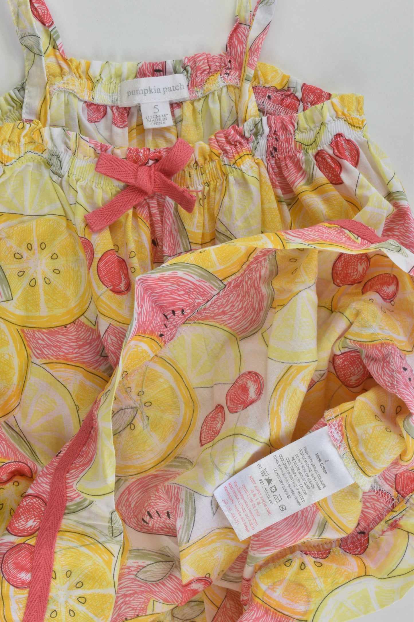 Pumpkin Patch Size 5 Fruit Blouse/Tunic