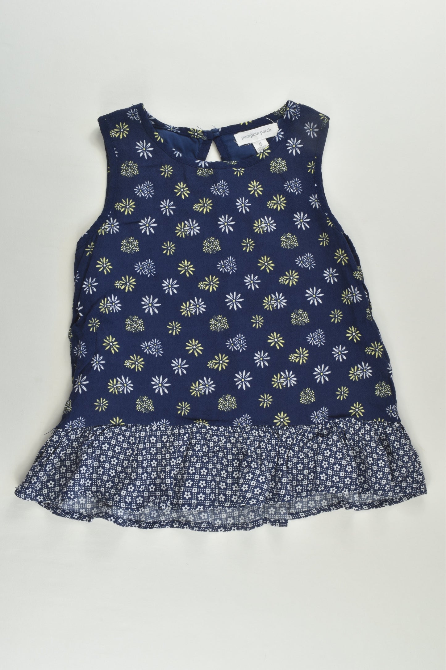 Pumpkin Patch Size 5 Lined Floral Blouse