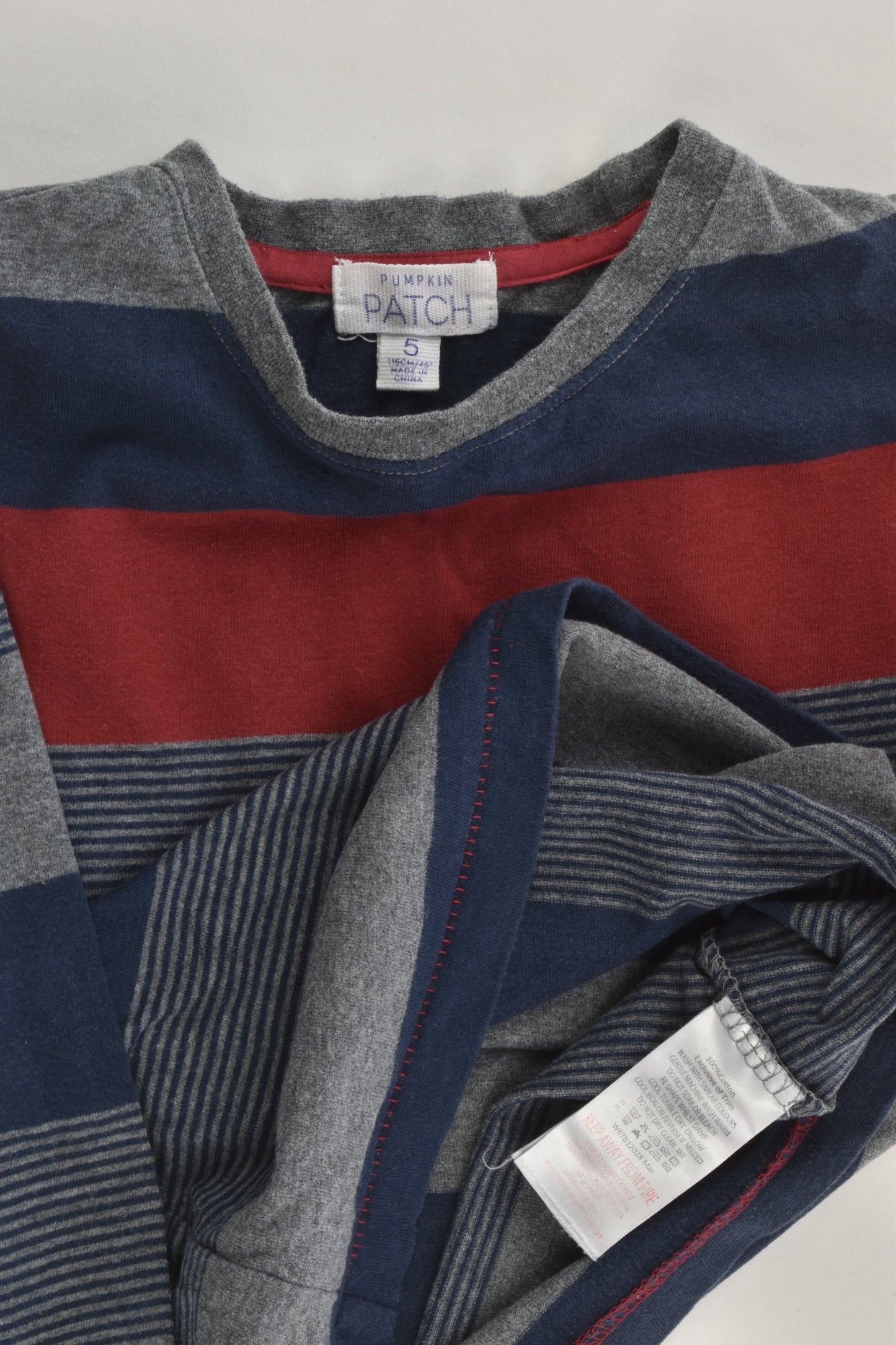 Pumpkin Patch Size 5 Striped Top