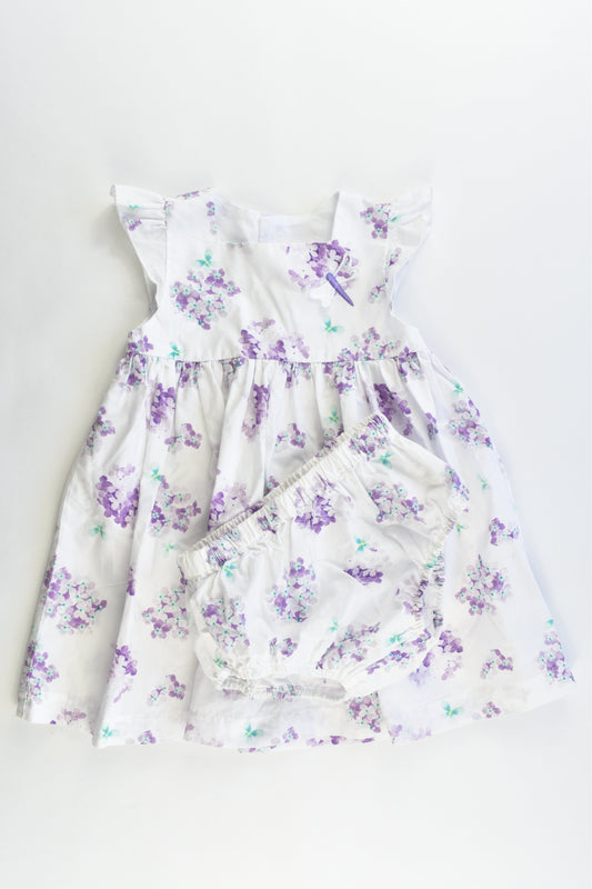 Pumpkin Patch Size 6-12 months (0) Floral Dress with Matching Bloomers