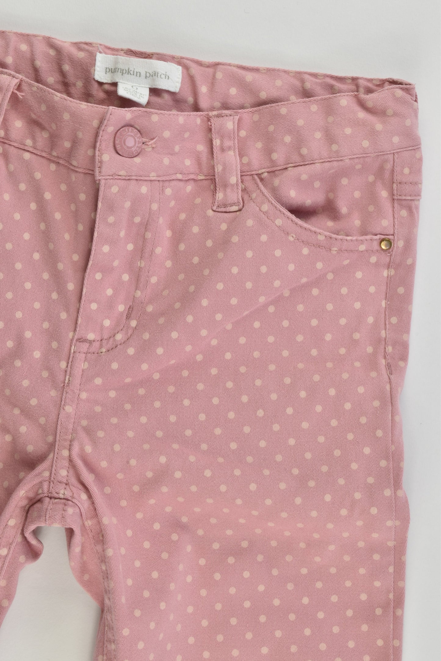 Pumpkin Patch Size 6 Dotted Stretchy Pants