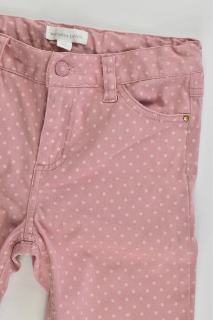 Pumpkin Patch Size 6 Dotted Stretchy Pants