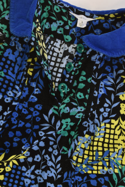 Pumpkin Patch Size 6 Floral Collared Soft Cord Dress
