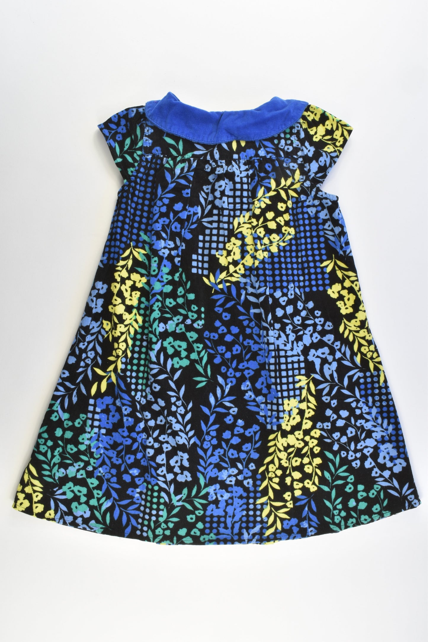 Pumpkin Patch Size 6 Floral Collared Soft Cord Dress