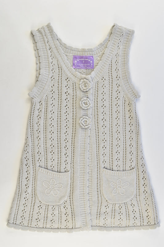 Pumpkin Patch Size 7 Knitted Vest