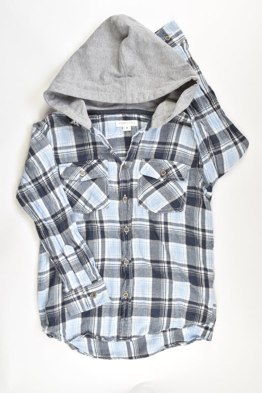 Pumpkin Patch Size 8 Hooded Casual Shirt
