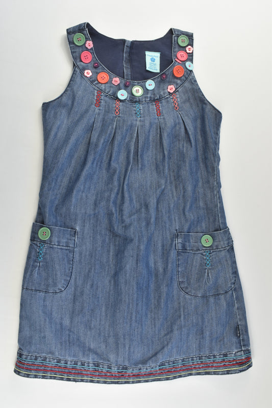 Pumpkin Patch Size 8 Lined Denim Dress