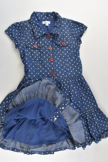 Pumpkin Patch Size 8 Lined Stars Denim Dress