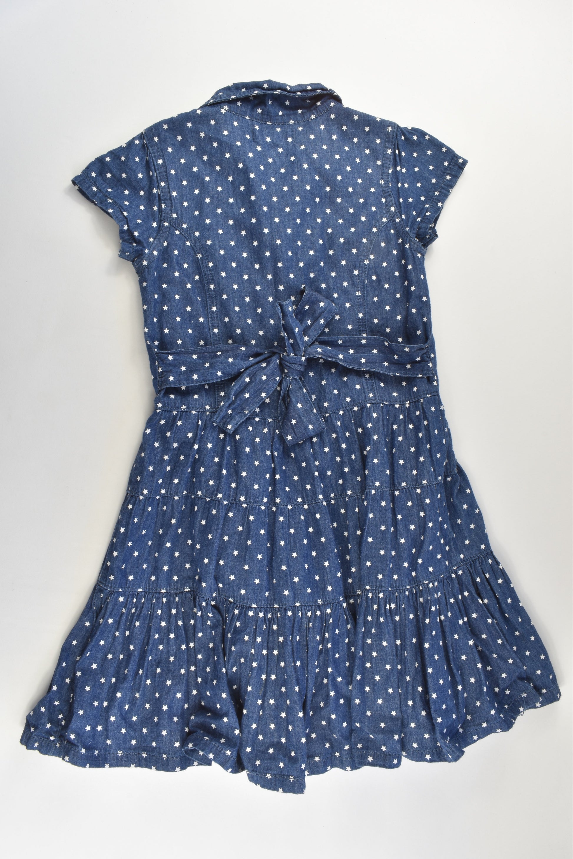 Pumpkin Patch Size 8 Lined Stars Denim Dress