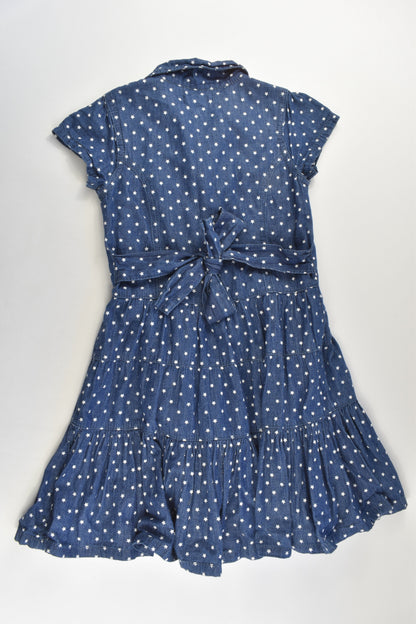 Pumpkin Patch Size 8 Lined Stars Denim Dress