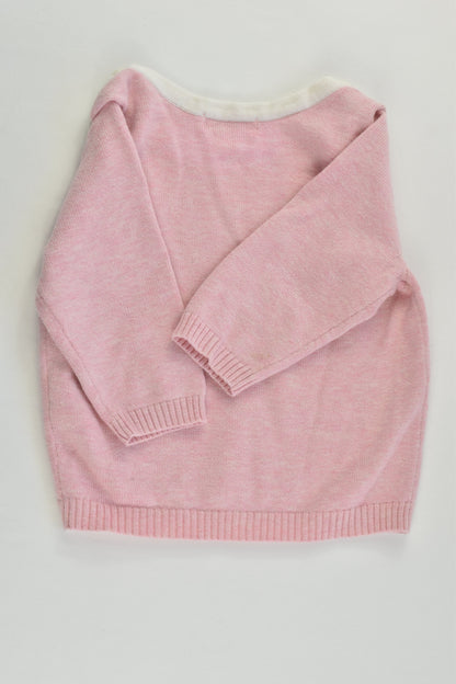 Purebaby Size 00 (3-6 months) Elephant Knitted Jumper
