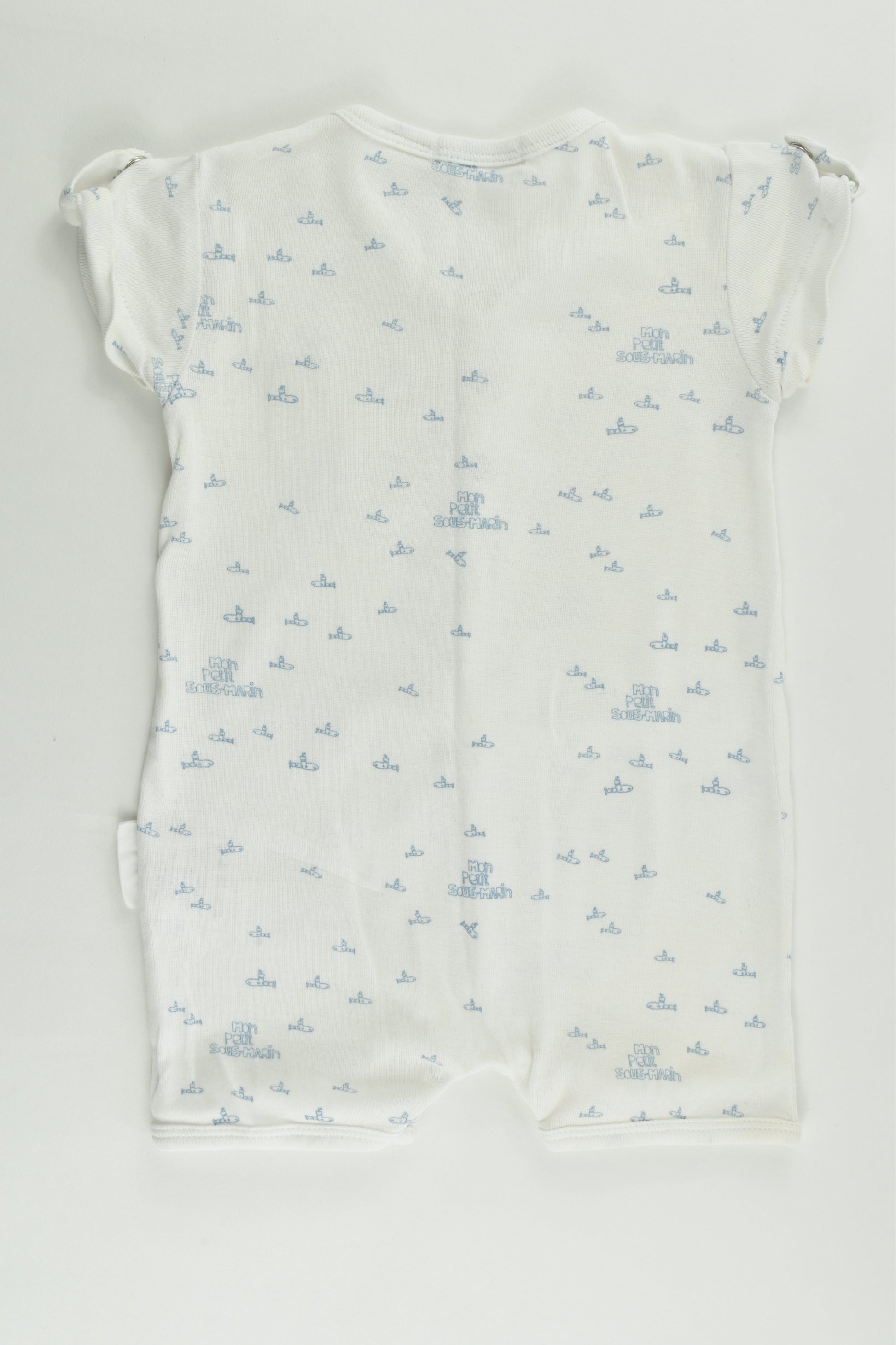 Purebaby Size 00 (3-6 months) 'Mon Petit Submarin' Short Romper