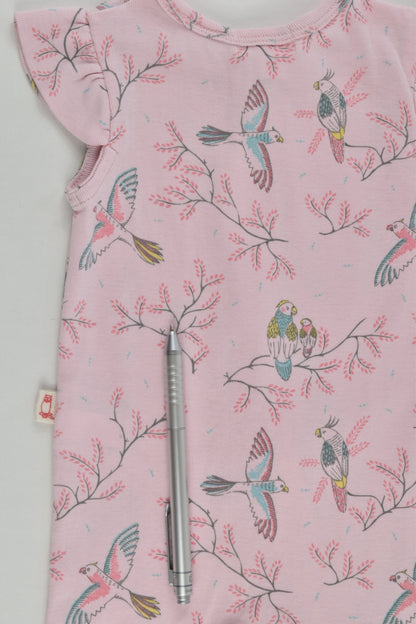 Purebaby Size 000 (0-3 months) Bird Short Romper
