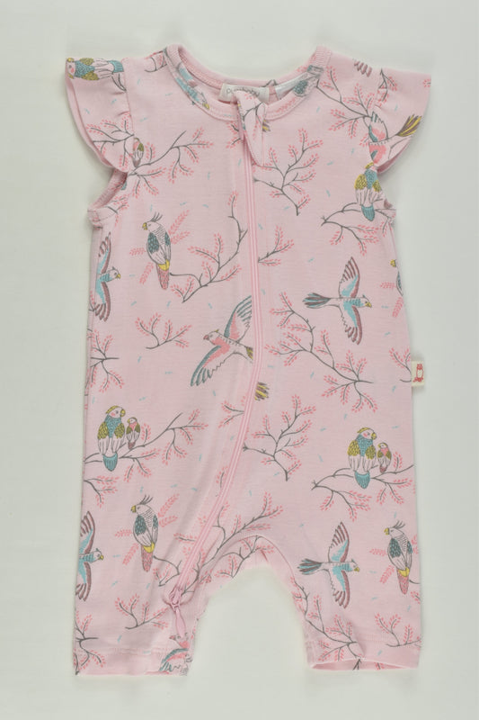 Purebaby Size 000 (0-3 months) Bird Short Romper