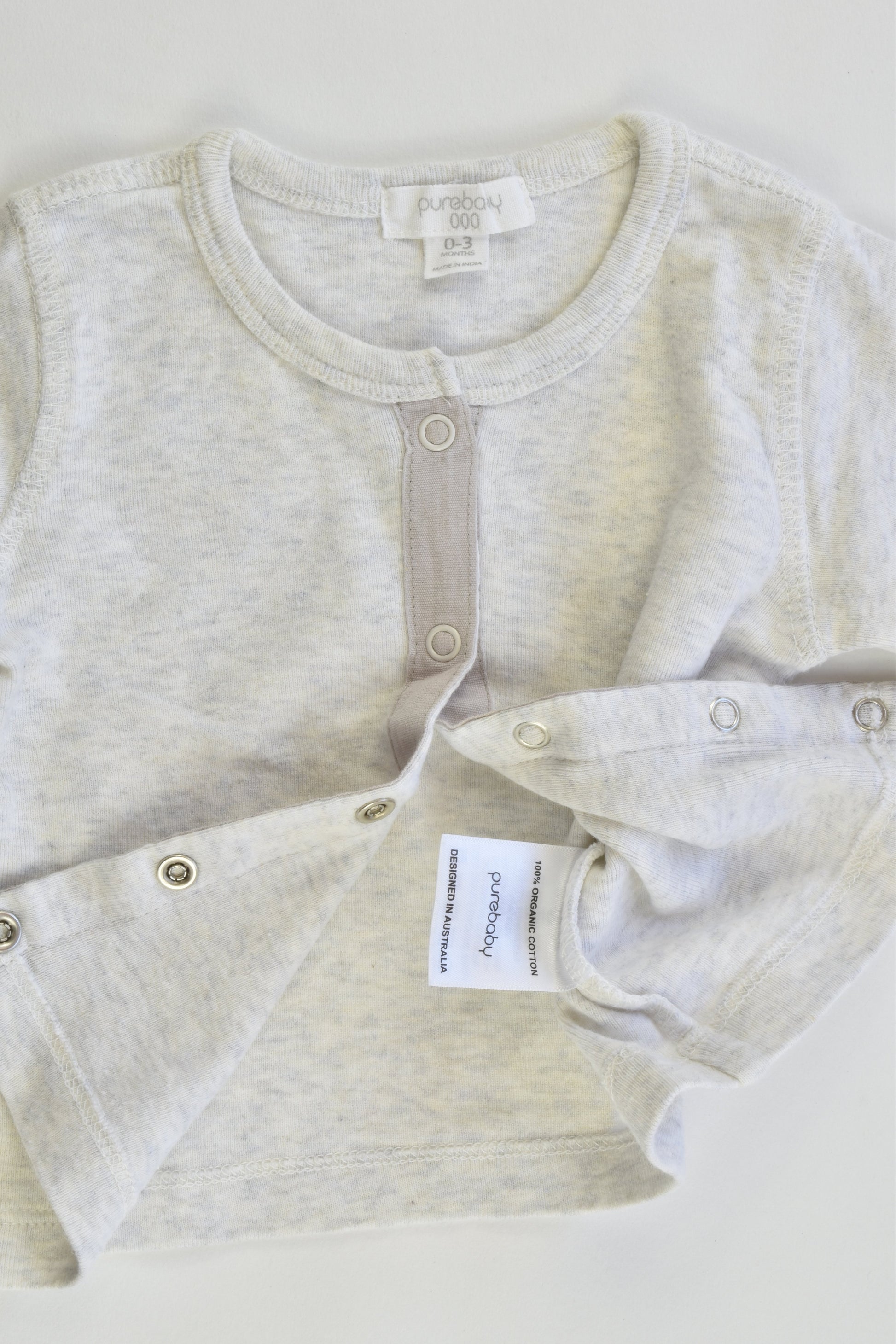 Purebaby Size 000 (0-3 months) Organic Cotton Cardigan