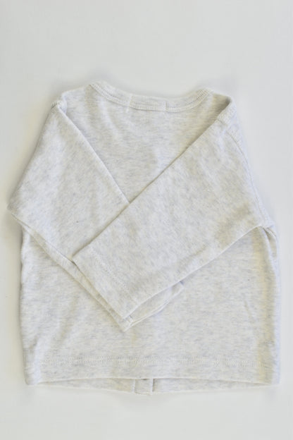 Purebaby Size 000 (0-3 months) Organic Cotton Cardigan