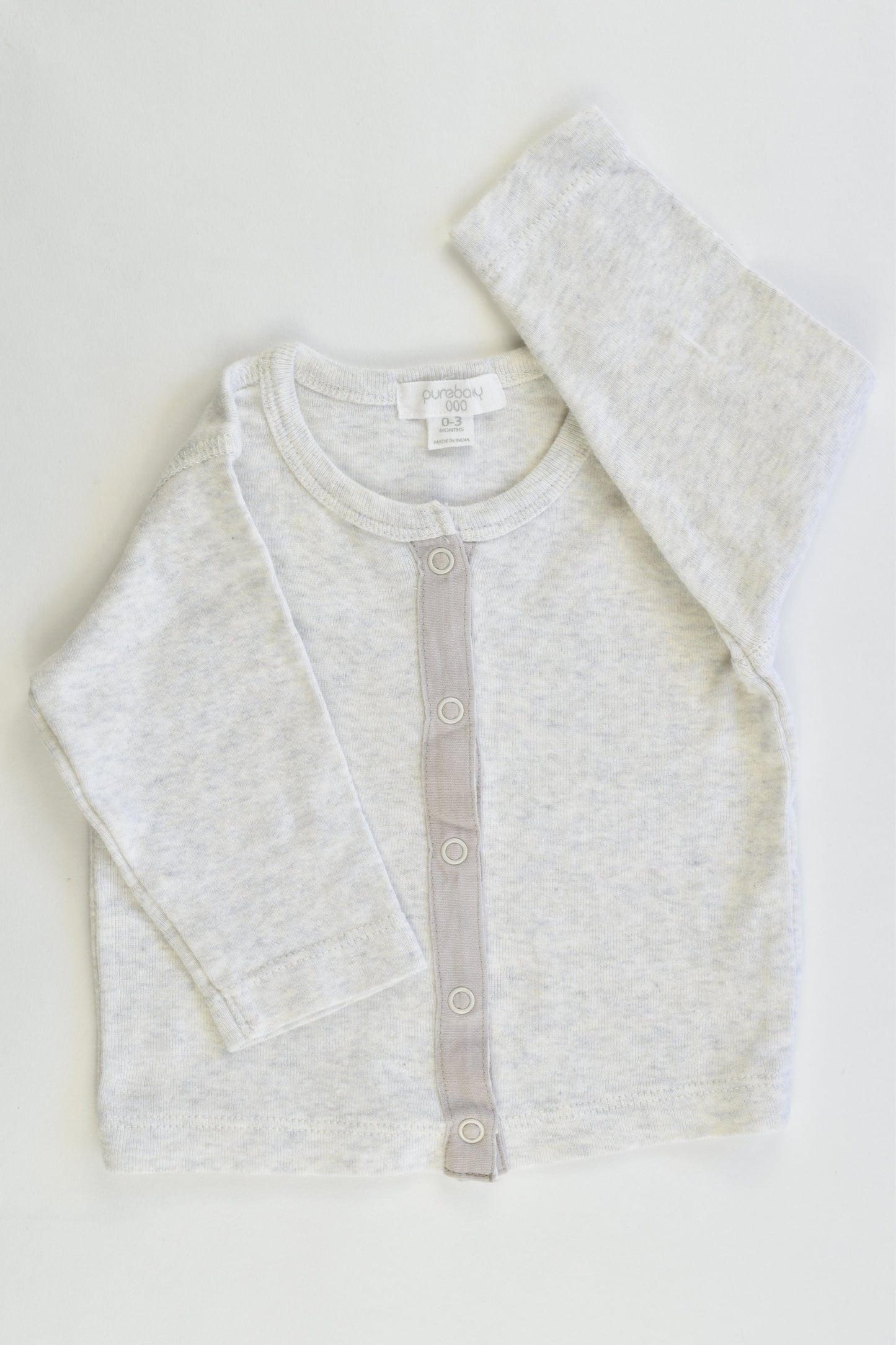 Purebaby Size 000 (0-3 months) Organic Cotton Cardigan