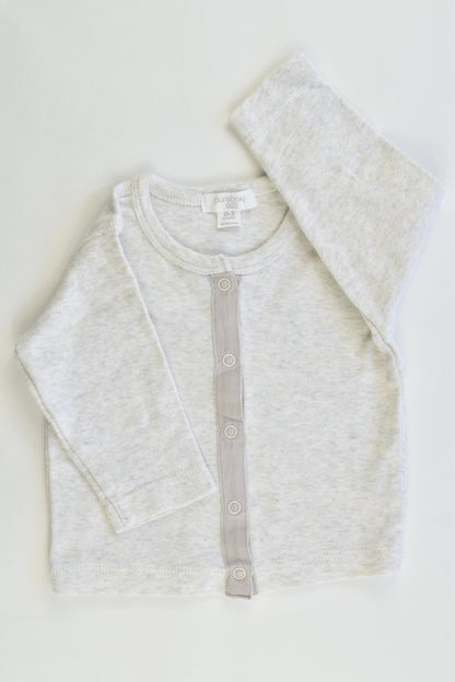 Purebaby Size 000 (0-3 months) Organic Cotton Cardigan