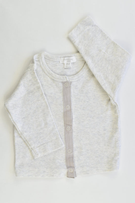 Purebaby Size 000 (0-3 months) Organic Cotton Cardigan
