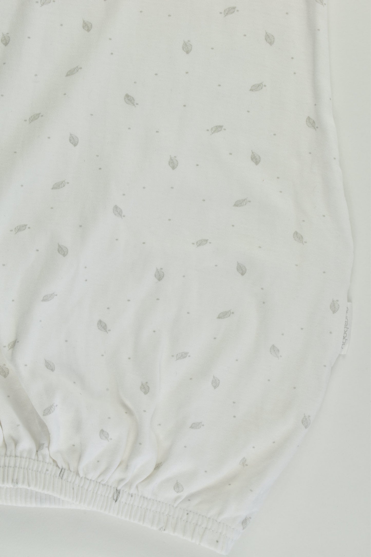 Purebaby Size 000 Feathers Sleepingsuit