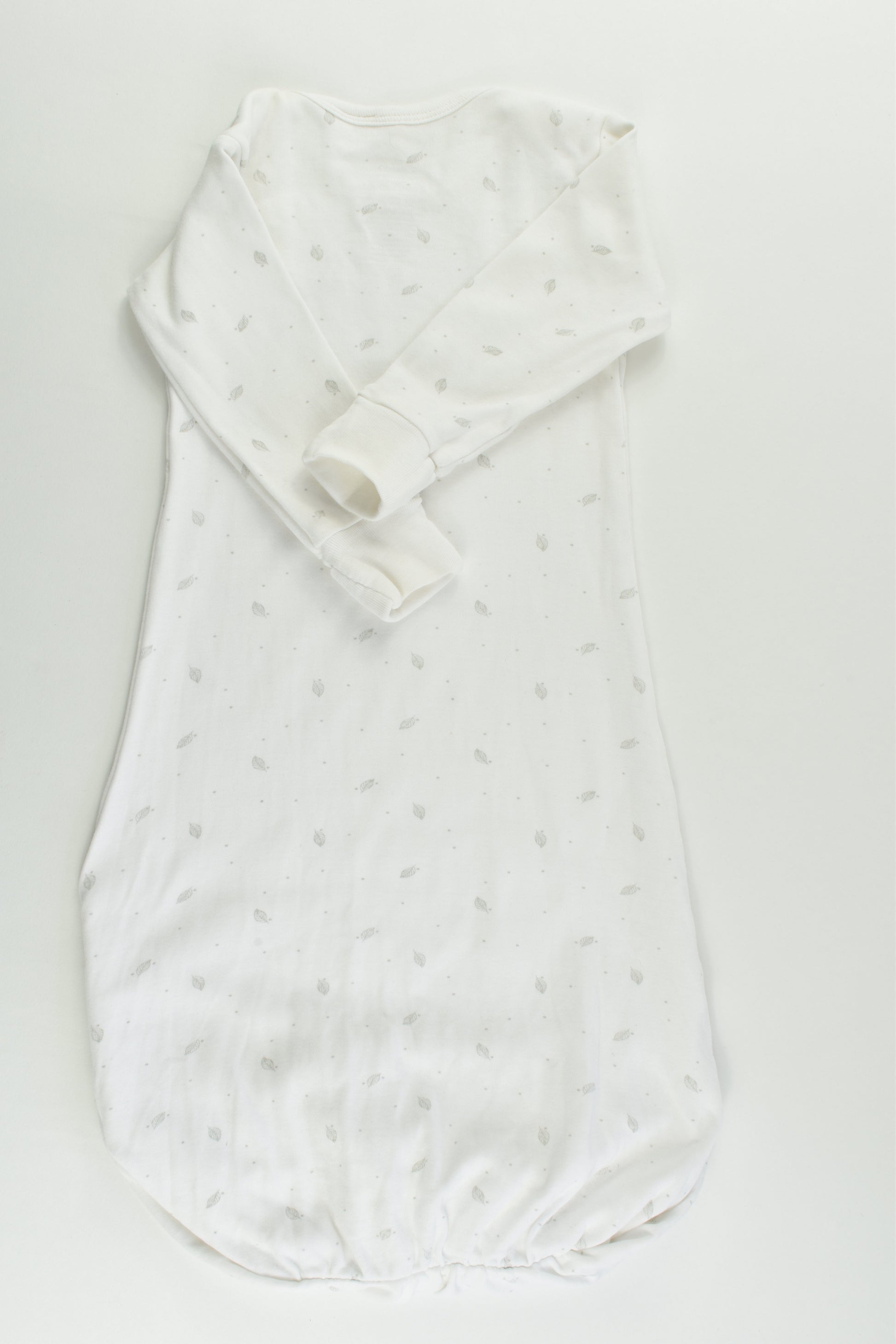 Purebaby Size 000 Feathers Sleepingsuit