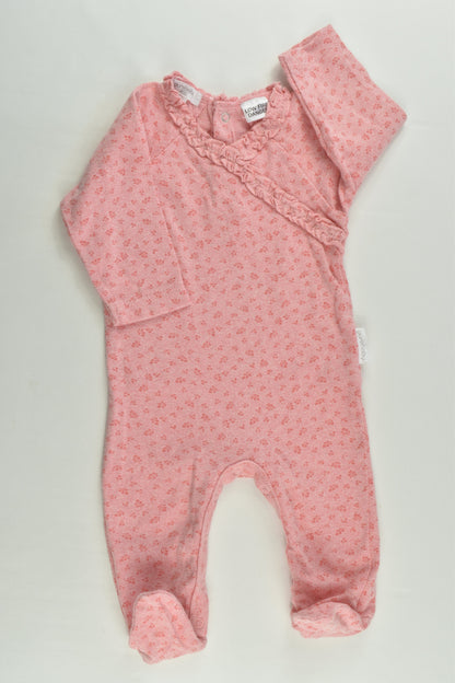 Purebaby Size 000 Footed Romper