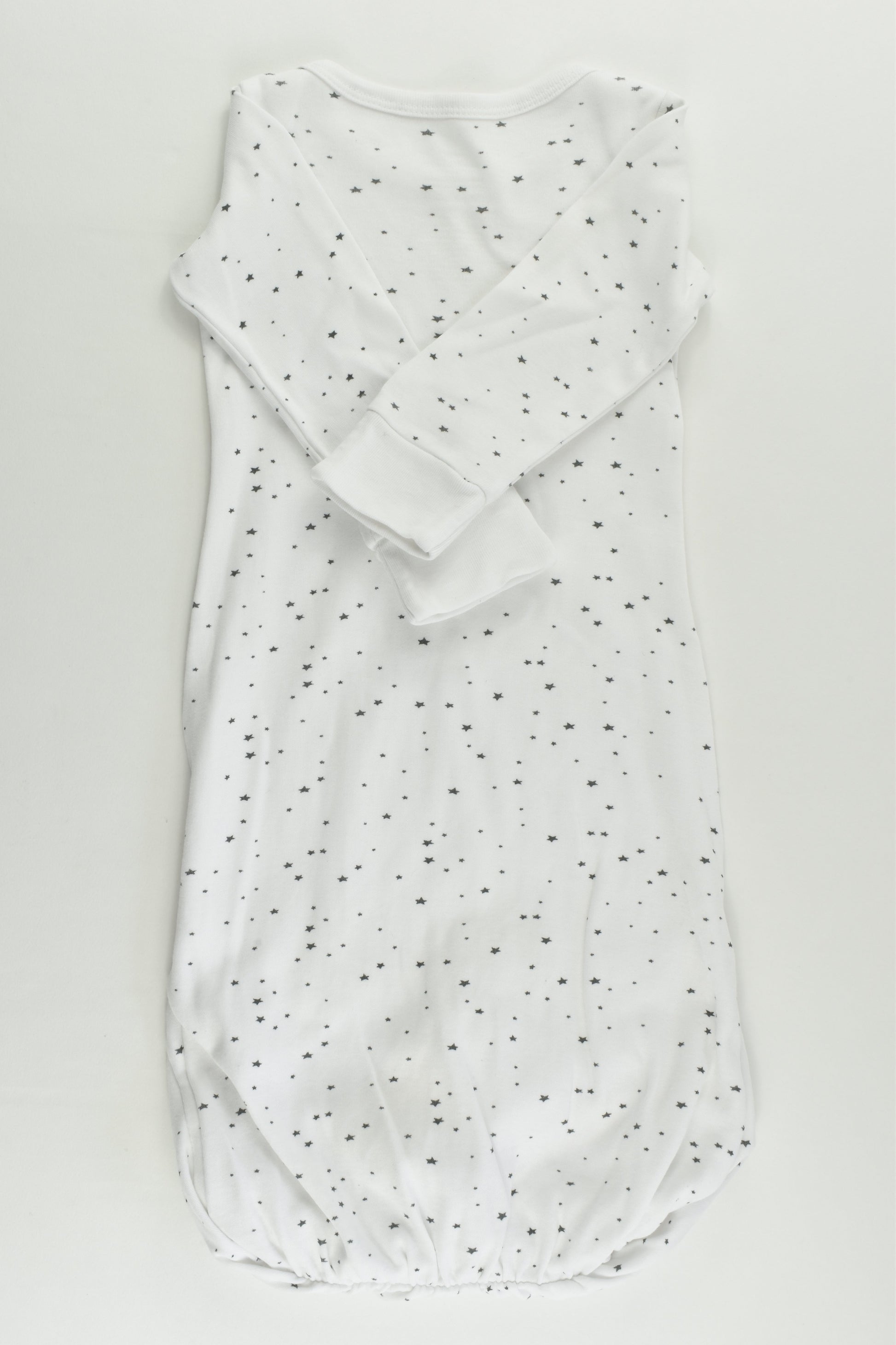 Purebaby Size 000 Stars Sleepingsuit