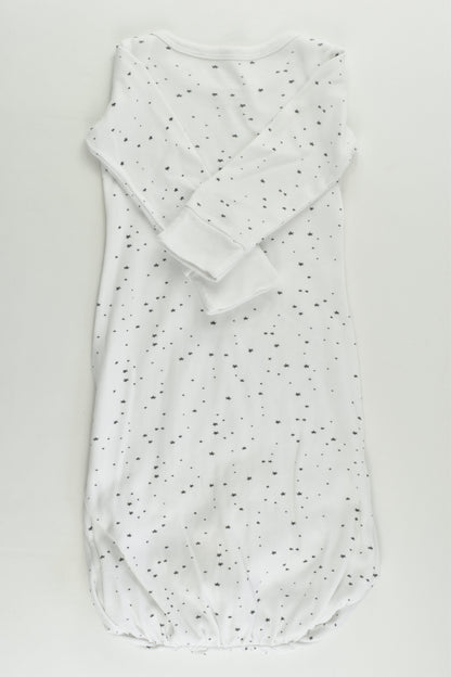Purebaby Size 000 Stars Sleepingsuit