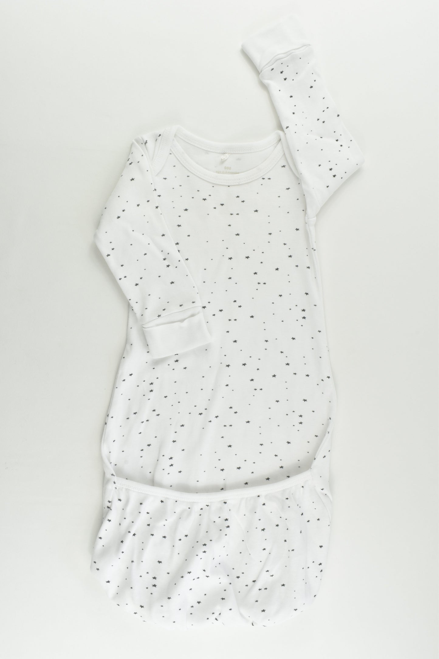 Purebaby Size 000 Stars Sleepingsuit